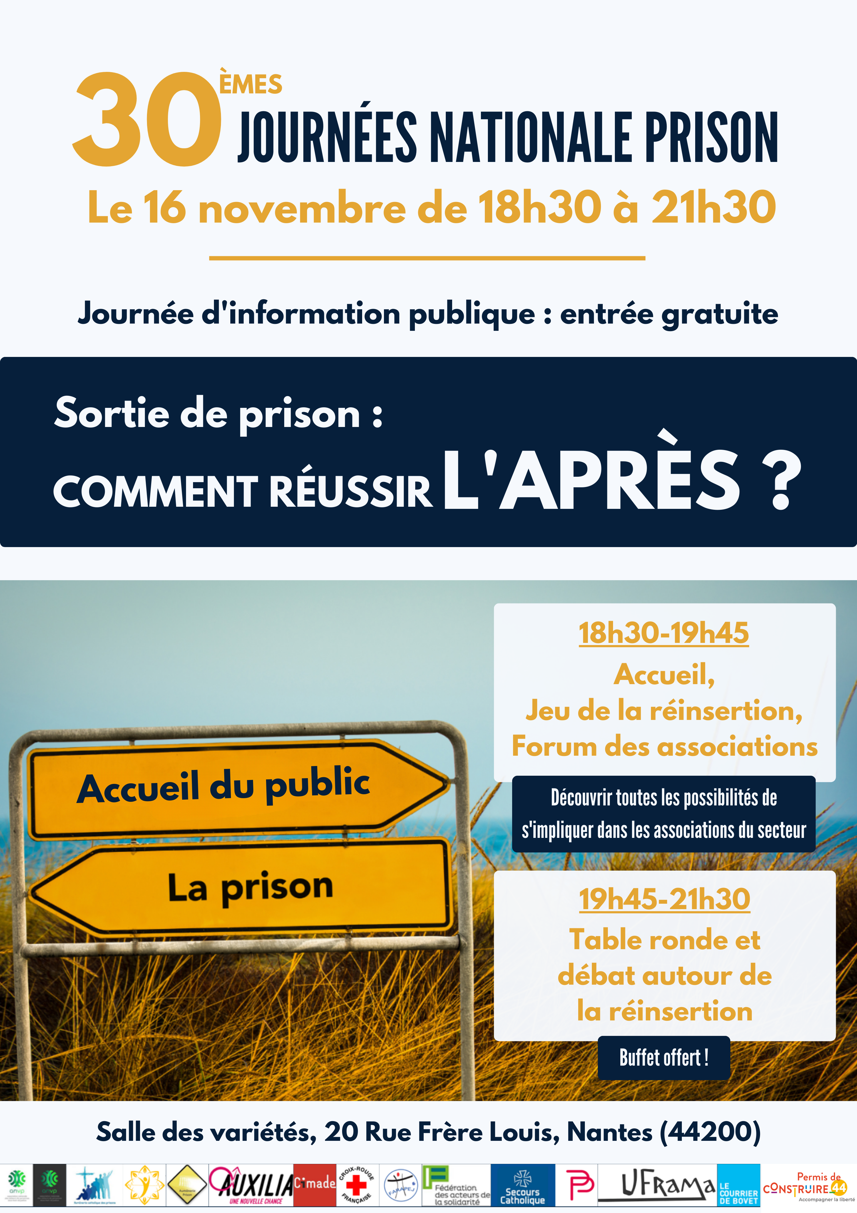 Journée national prison à Nantes avec l'association Permis de Construire 